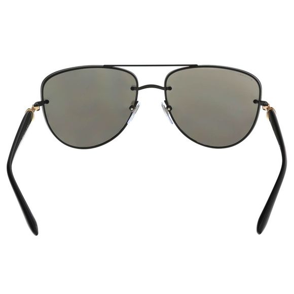 Bulgari BV6086B 239/6G Black Aviator Rimless Sunglasses - Picture 4 of 6